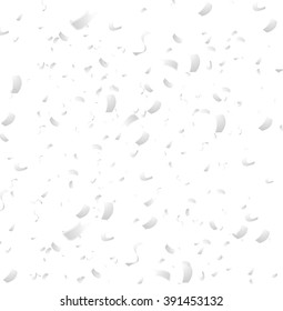 Abstract grey confetti graphic background. Vector design