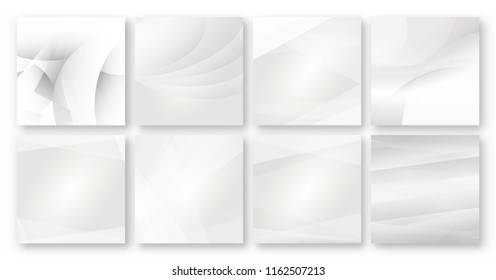 Abstract grey curve background. Vector template for presentation, Screen wallpaper for cell phone, laptop and web banner. Illustration in black and white tone.