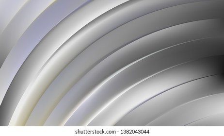 Abstract Grey Curved Stripes Illustration
