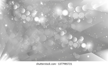 Abstract Grey Defocused Lights Background Vector