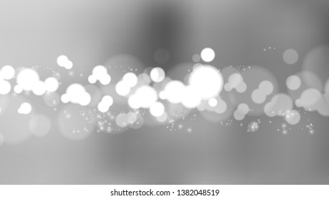 Abstract Grey Defocused Lights Background