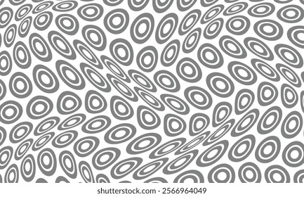 abstract grey double circle wave pattern suitable for background.