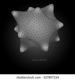 Abstract grey figure