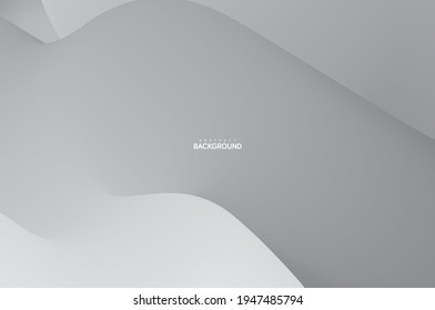 Abstract grey flowing line digital technology, smooth particle wave, big data techno design concept background wallpaper, vector eps
