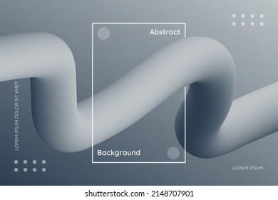Abstract Grey Fluid Wave Background