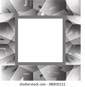 abstract grey frame