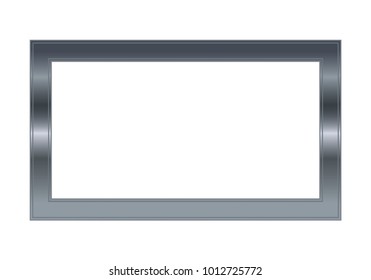 abstract grey frame, metal silver, frame for pictures and photos