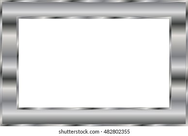 abstract grey frame, metal silver, frame for pictures and photos