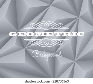 Abstract Grey Geometric Background