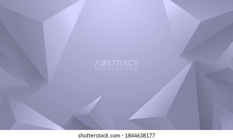 Fondo geométrico abstracto gris, plantilla de fondo de prisma 3d