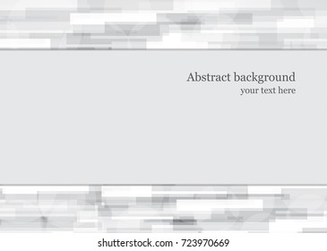 Abstract grey geometric  background. Place for your text.