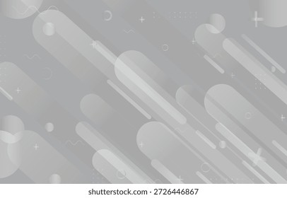 Fondo geométrico gris abstracto Pro