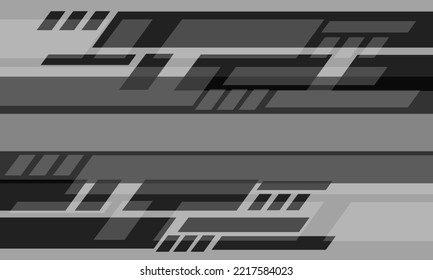 Abstract grey geometric cyber technology design ultramodern futuristic background vector illustration.