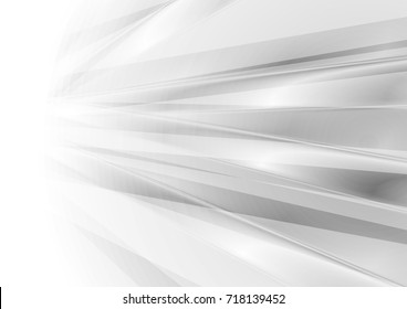 Abstract grey glossy stripes vector modern background