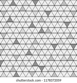 Abstract grey glossy triangles texture technology background. Vector polygonal geometric design