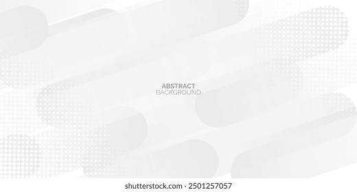 Abstractas líneas geométricas brillantes grises sobre fondo blanco. Patrón de líneas modernas. Concepto de tecnología futurista. Traje para la cubierta, cartel, Anuncio, folleto, cabecera, Sitio web