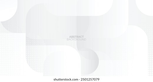 Abstract grey glowing geometric lines on white background. Modern lines pattern. Futuristic technology concept. Suit for cover, poster, banner, brochure, header, website