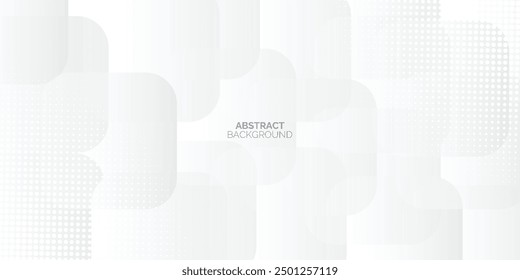 Abstract grey glowing geometric lines on white background. Modern lines pattern. Futuristic technology concept. Suit for cover, poster, banner, brochure, header, website