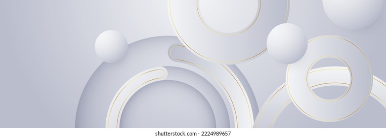 Abstract grey and gold background banner poster with dynamic waves. technology network Vector illustration.