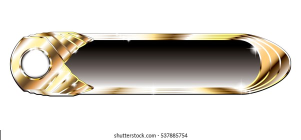 Abstract grey and gold background, with space for your text. Vector illustration. Can be used as buttons, banners, etc.