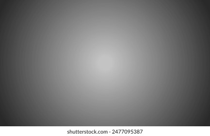 Abstract grey gradient spotlight background. Blurred gradation art backdrop template