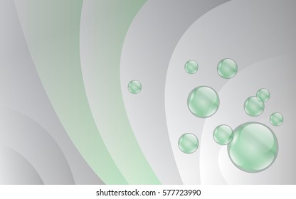 Abstract grey and green background. Vector illustration.