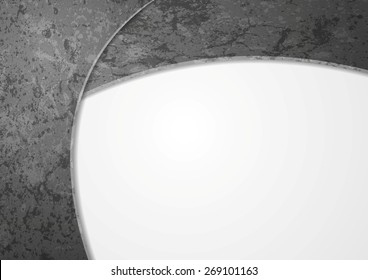 Abstract grey grunge wall background. Vector design