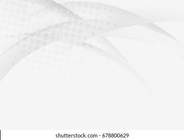 Abstract grey grunge wavy background. Vector illustration