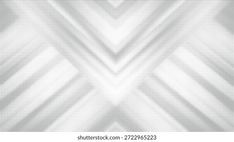 Abstrato cinza meio-tom ponto simétrico Chevron padrão com fundo mínimo moderno e ilustração de vetor