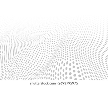Fondo de puntos de semitono gris abstracto