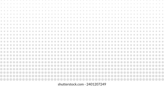 Abstract grey halftone dotted backgorund, futuristic transparent white pattern, modern geometric vector wallpaper