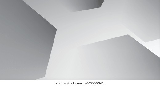 Abstract grey hexagonal white background. with elegant artistic style