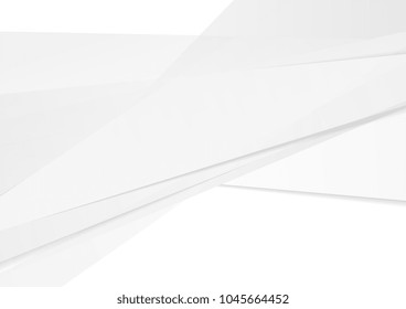 Abstrato cinza high-tech geométrica fundo corporativo. Design de luz mínima com listras vetoriais