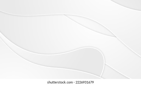 Abstract grey hi-tech geometric corporate white background