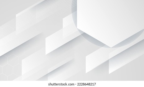 Abstract grey hi-tech geometric corporate background