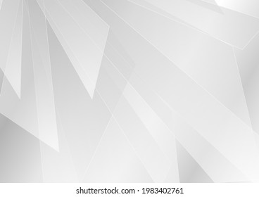 Abstract grey hi-tech polygonal corporate background. Vector stripes minimal light design