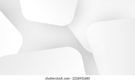 Abstract grey hi-tech polygonal corporate white background