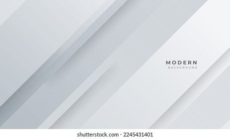 Abstract grey hi-tech polygonal corporate background. Vector stripes minimal light design