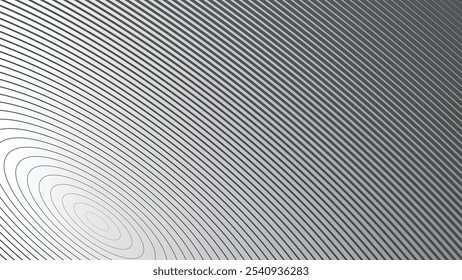Abstract grey line circle with gradient for backdrop or presentation