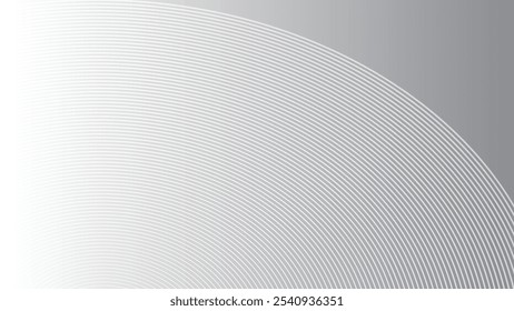 Abstract grey line circle with gradient for backdrop or presentation