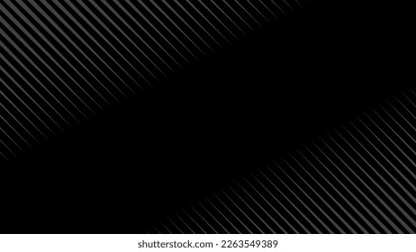 Abstract grey line on black vector background. Minimal design. 
template, business flyer layout, wallpaper