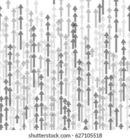 Abstract grey line pattern. Arrow Up ornamental background. Success texture