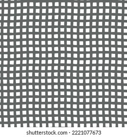 Abstrakte graue Linien auf weißem Hintergrund. Zellennahtloses Muster.