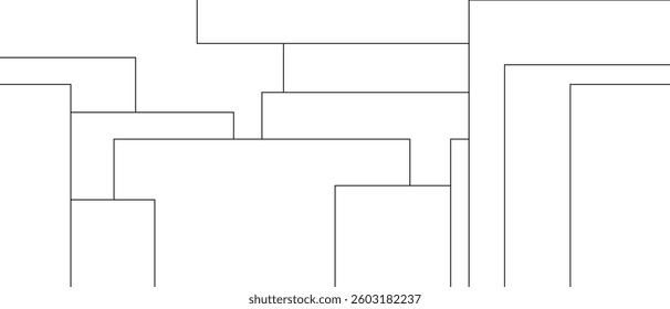 Abstract grey lines on white background with luxury shapes architecture plan. White and grey on light silver background modern design. Modern pattern elegant gray line template background.