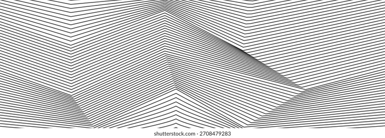 Abstract grey lines refraction vector background. Vector ilustration