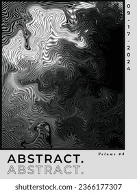 Resumen del espacio de copia de fondo de media tonalidad del líquido gris. Afiche o diseño de pancartas de líquido blanco y negro.