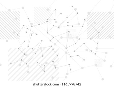 Abstrakter grauer Low-Poly-Hintergrund. Hightech-futuristisches Vektordesign