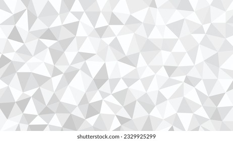  Abstract grey low poly, triangle mosiac background vector.