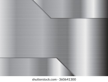 Abstract grey metallic texture background. Silver technology vector graphic design