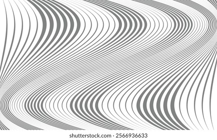 abstract grey oblique edgy irregular wave line pattern art suitable for background.